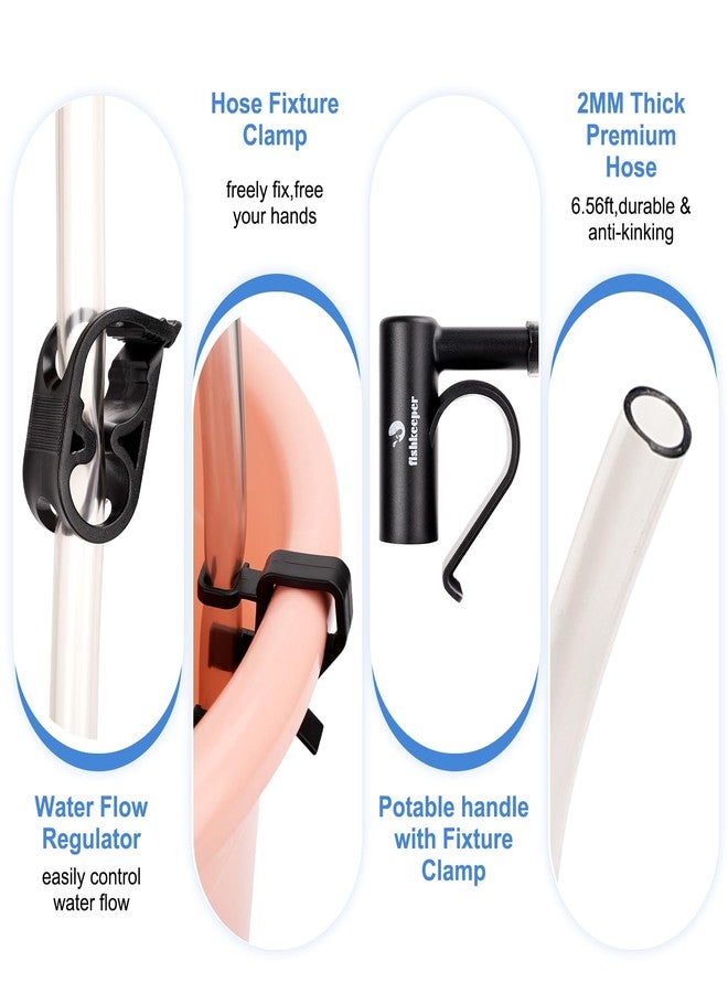 fishkeeper Quick Aquarium Siphon Pump Gravel Cleaner - 256GPH / 80GPH Adjustable Powerful Fish Tank Vacuum Gravel Cleaning Kit for Aquarium Water Changer, Sand Cleaner, Dirt Removal - Image 5